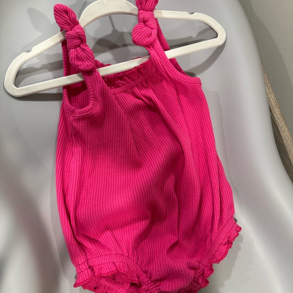 Old Navy Pink Ribbed Kids One Piece